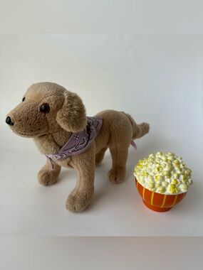 American Girl Dog and Popcorn